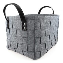 Woven Rectangle Felt Basket