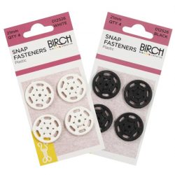 012526 - Birch Plastic Press Studs 21mm