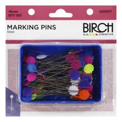 Pins Marking Flower Head 100Pk 45Mm