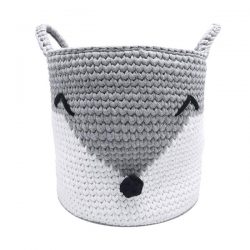 Retwisst Fox Toy Basket Kit - Grey/White  Bs-008