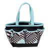 EVERYTHING MARY-CRAFTERS TOTE-BLACK/WHITE/MINT