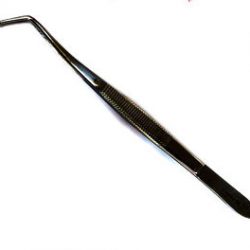 Stainless Steel Bent Nose Tweezers