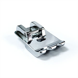 Closeup of the Janome Piping Foot