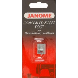 Concealed zipper foot