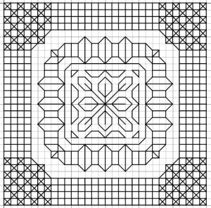 Sewing Quilt Motif 6