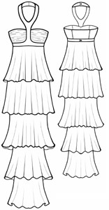 tiered dress