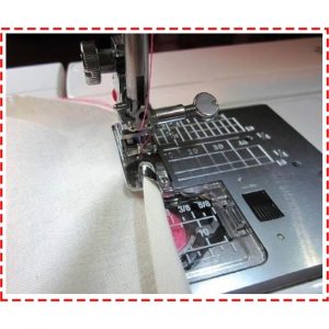 Rolled Hem Foot For Janome Machines In Use