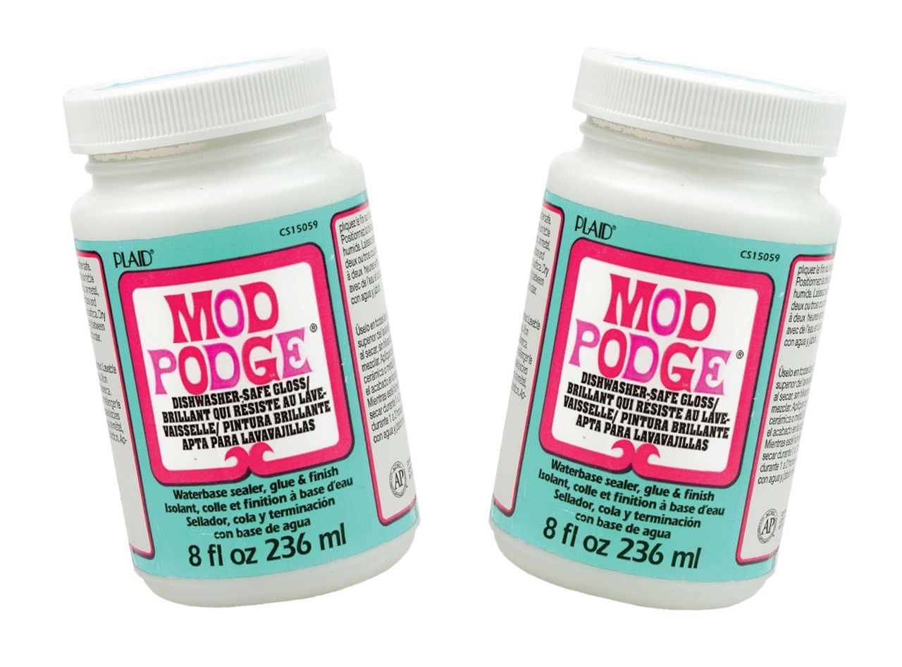 2x Mod Podge Dishwasher Waterbase Glue, Sealer & Finisher