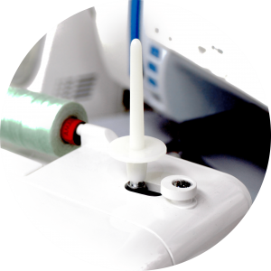 Additional Spool Pin in use