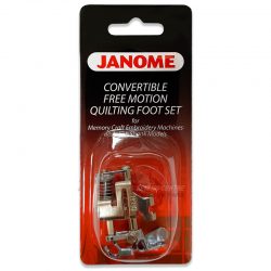 Janome Convertible Free Motion Quilting Foot Set (for High Shank Models)