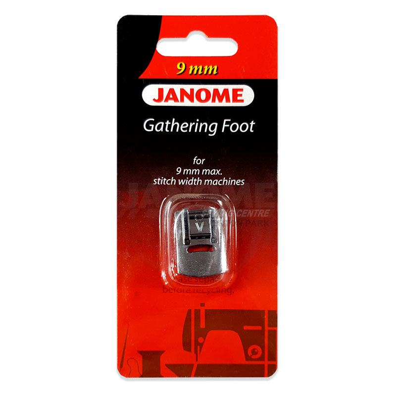 GATHERING FOOT FOR 9MM MACHINES