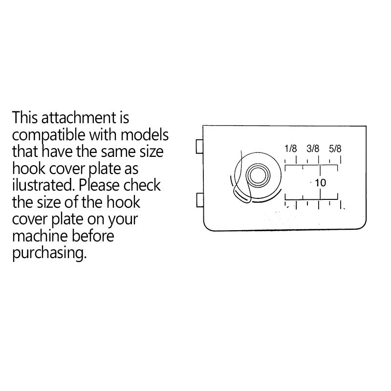 Closeup of the Janome Circular Sewing Attachment