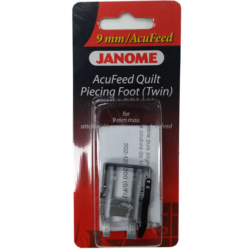 Janome AcuFeed Quarter Inch Seam Foot 9mm