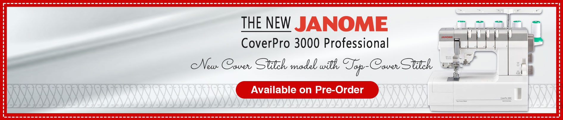 The Janome Cover Pro 3000 Professional is now available!