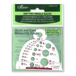 Clover Knitting Needle Gauge
