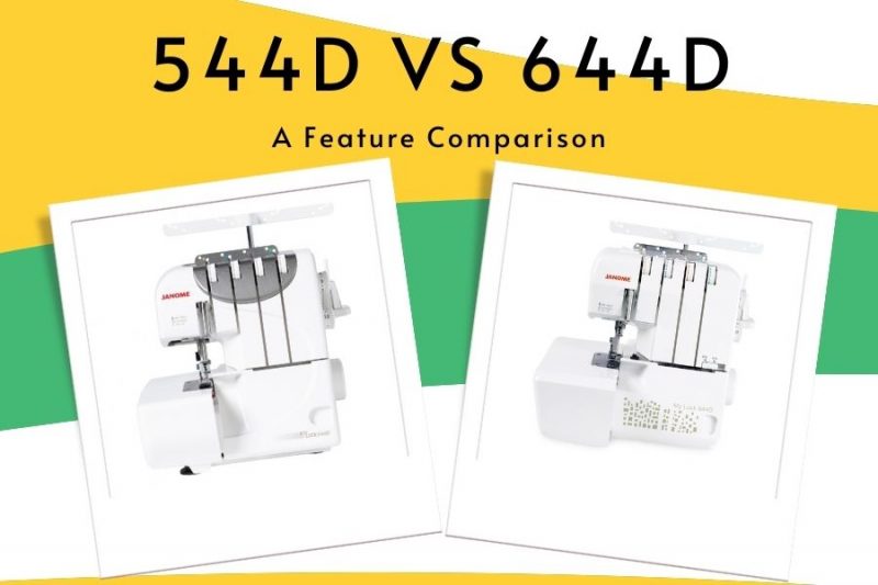 Feature COmparison between the Janome 544D vs 644D