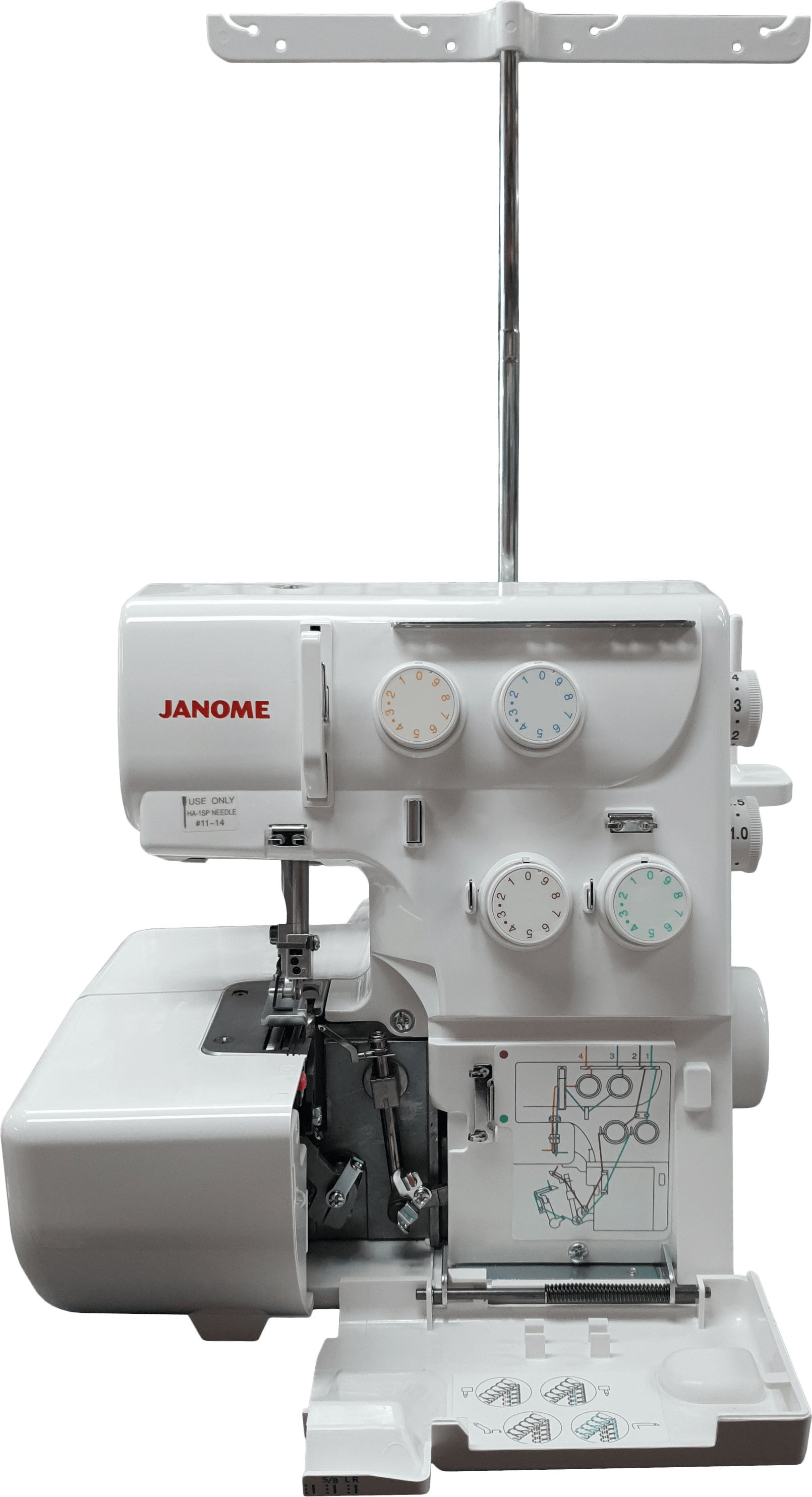 how to thread a janome 9300dx overlocker