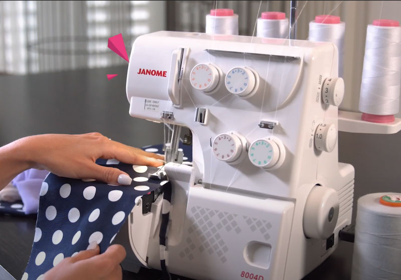 Using the Janome 8004D Overlocker