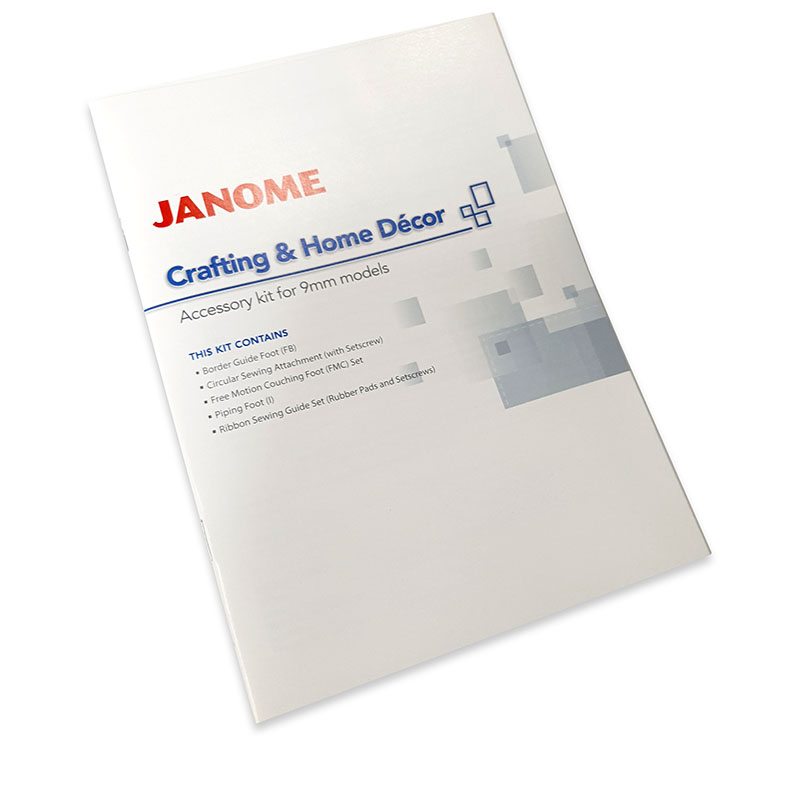 Janome Crafting & Home Décor Accessory Kit Instruction Guide