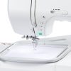 The large embroidery area on the Janome MC9850
