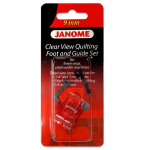 9MM CLEAR VIEW QUILTING FOOT AND GUIDE SET