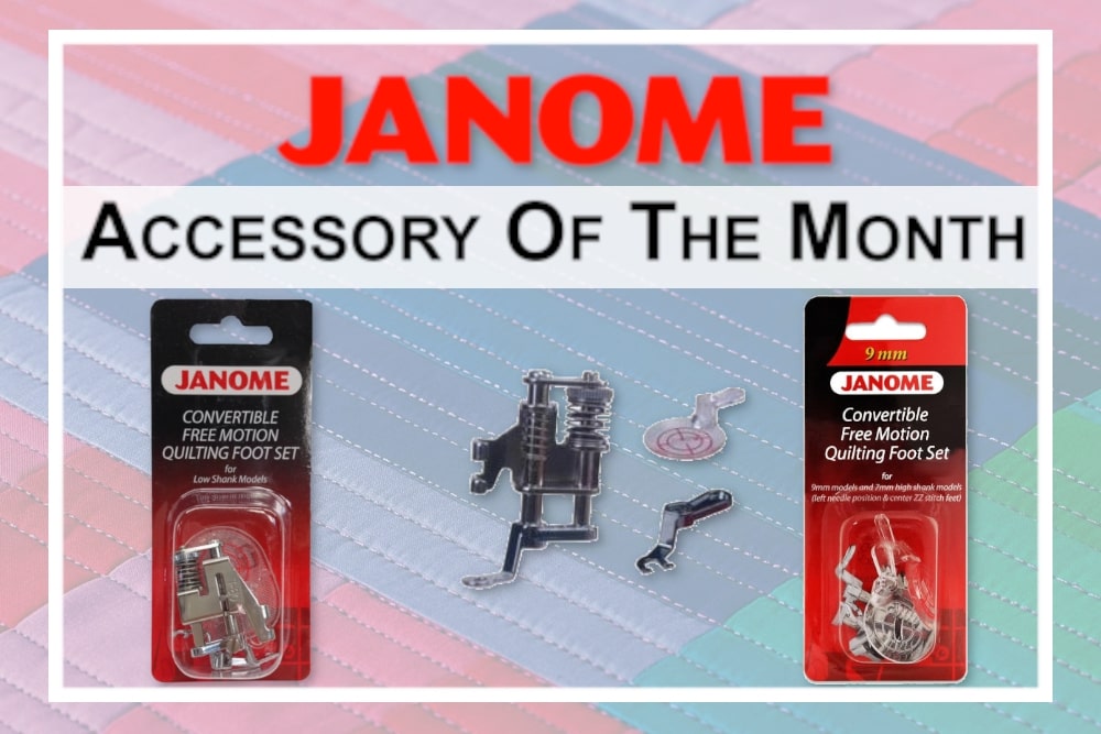 JANOME Accessory Of The Month Convertible Free Motion Foot Set