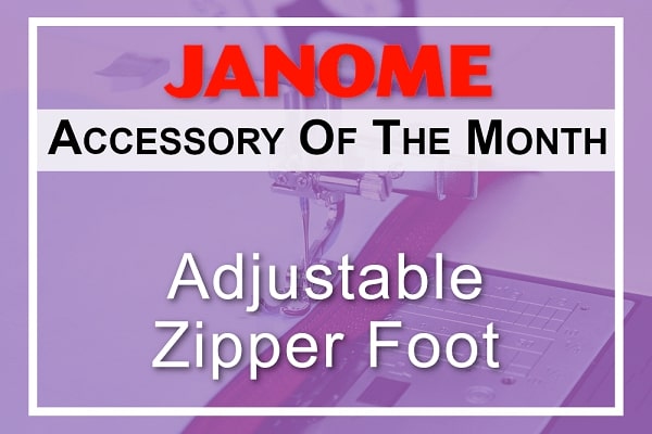 AOTM Janome Adjustable Zipper Foot