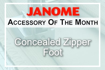 AOTM Janome Concealed Zipper Foot