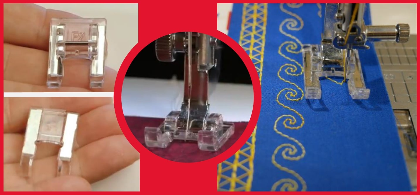 JANOME Accessory of the Month Open Toe Satin Stitch Foot Janome