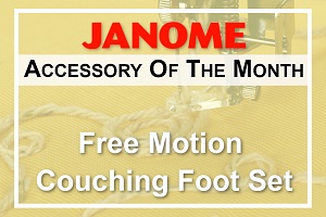 AOTM Janome Free Motion Couching Foot Set