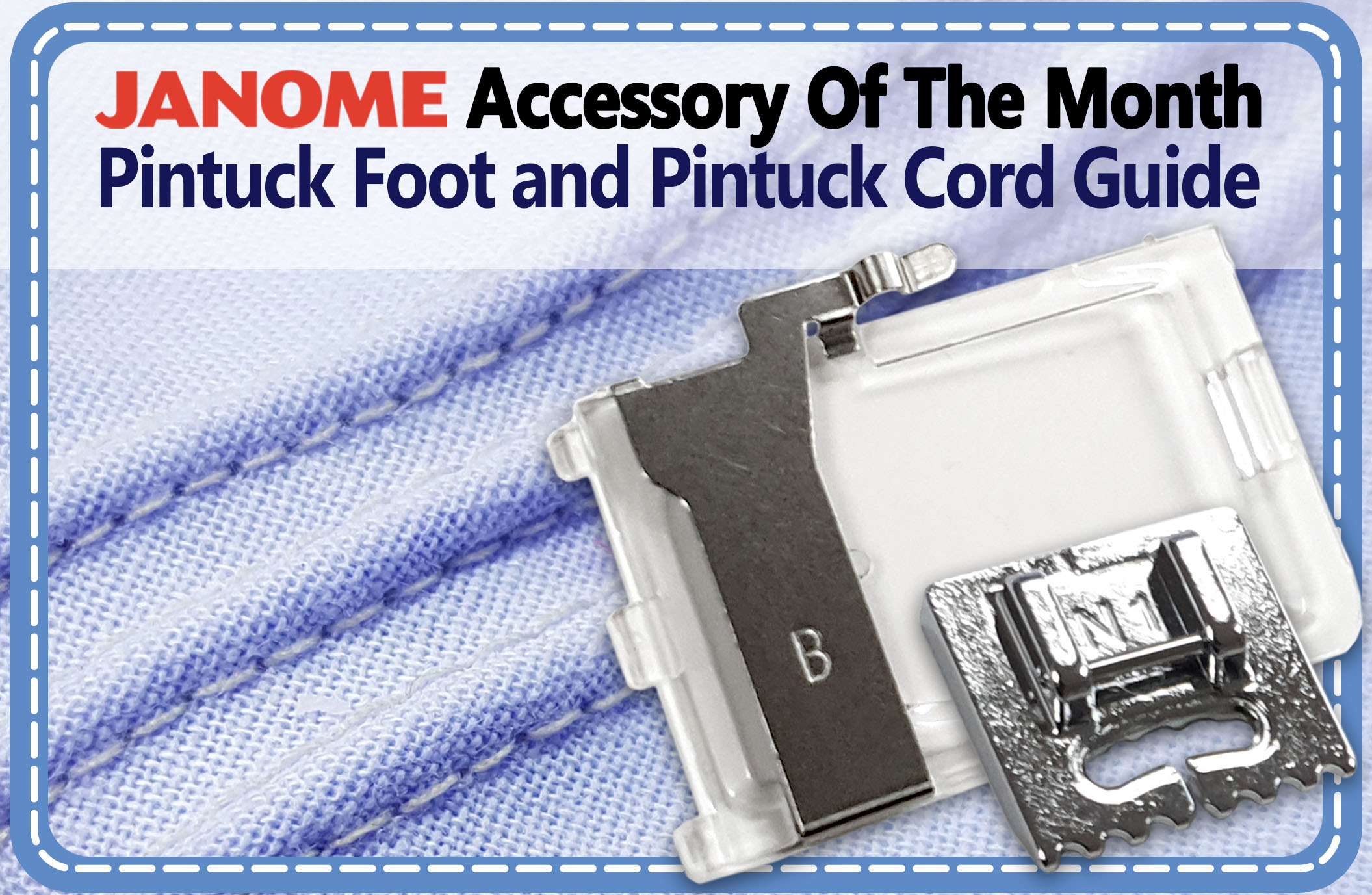 Genuine Janome Elastic Gathering Attachment (200218102)