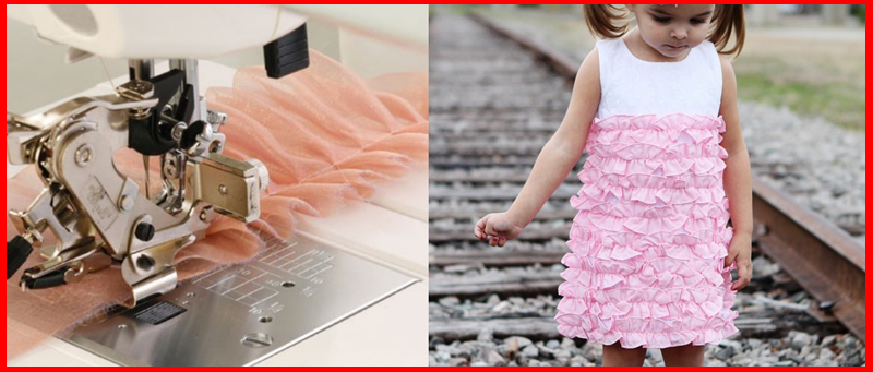 The Janome Ruffler Feet are in the Spotlight with Janome's Accessory of the Mont