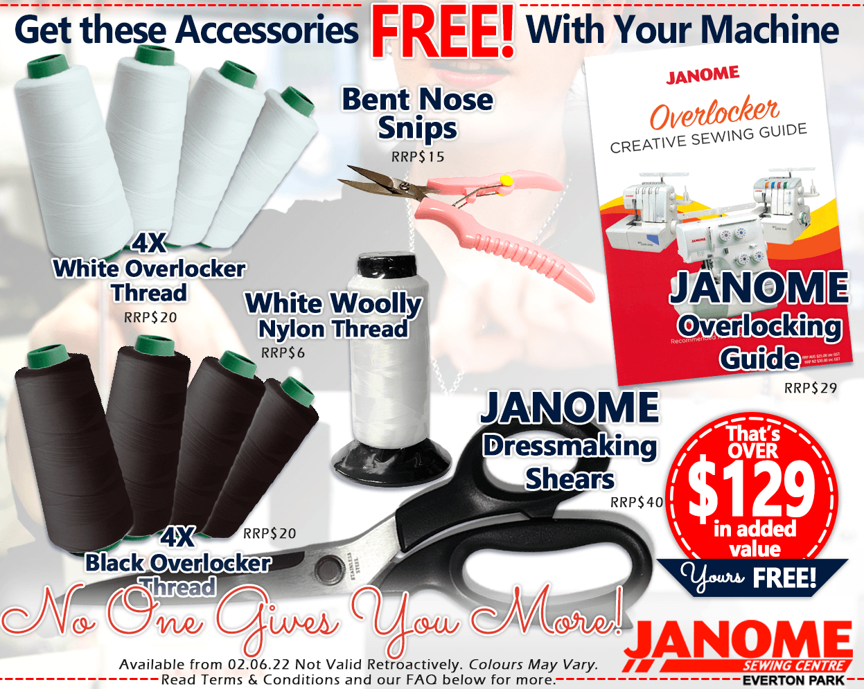 Janome 744D + FREE BONUS Janome Sewing Centre Everton Park