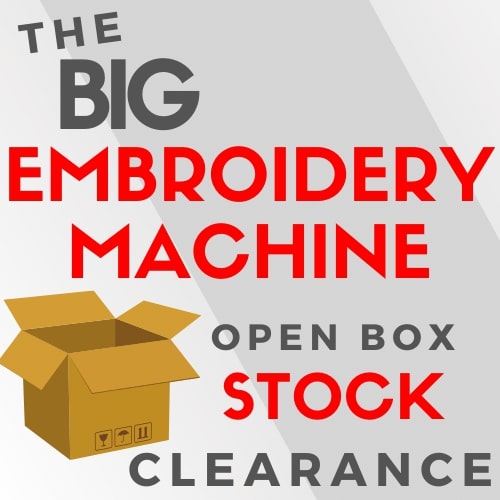 Big Embroidery Machine Clearance Sale