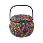 Birch Round Sewing Basket - Flower Joy