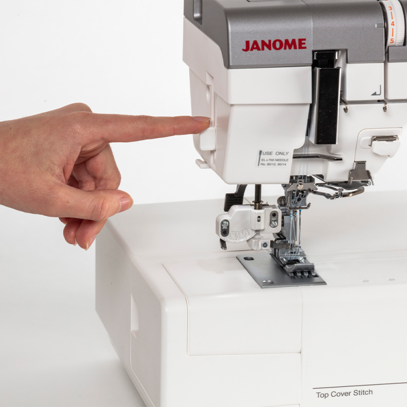 Built in Needle Threader on CoverPro 3000 Professional