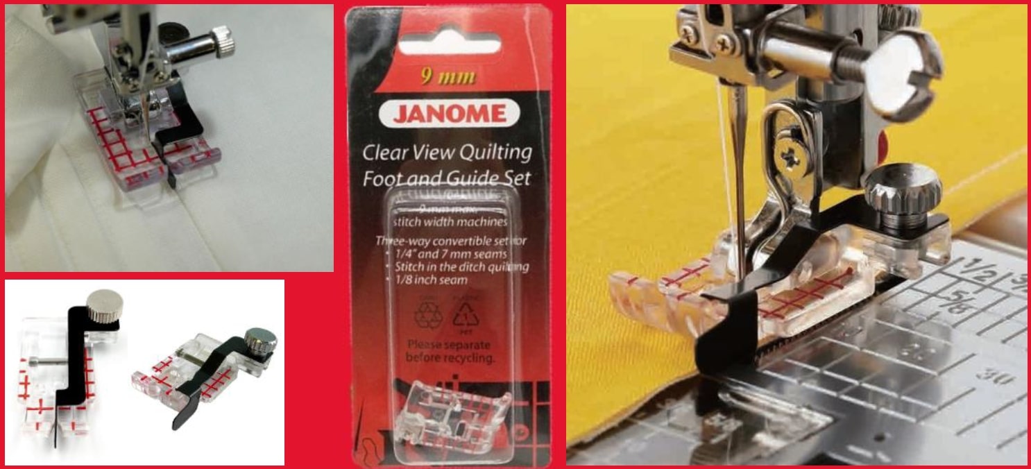 Accessory of the Month Clear View Quilting Foot Set Janome Sewing