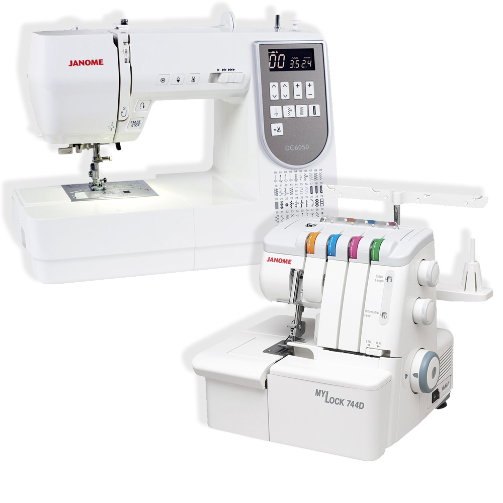 744D and DC6050 Combo Janome Sewing Centre Everton Park