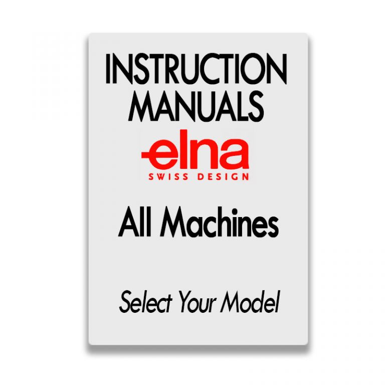 Instruction Manual PDF Elna Sewing Machines Janome Sewing Centre