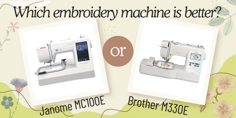 Embroidery Comparison Janome vs Brother