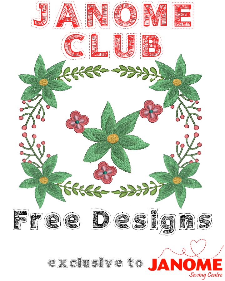Janome club november  free country flower jessecmault designs