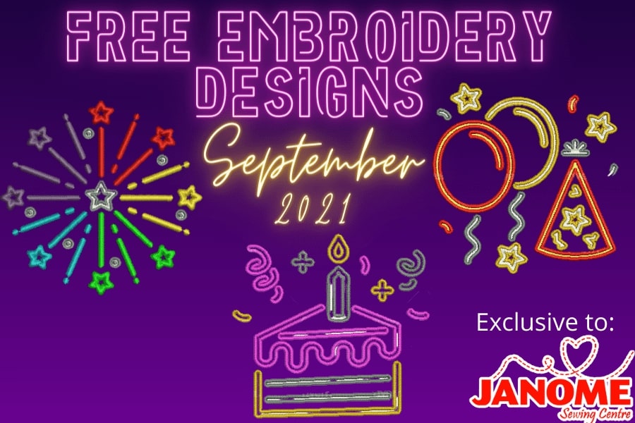 Free Embroidery Designs - September