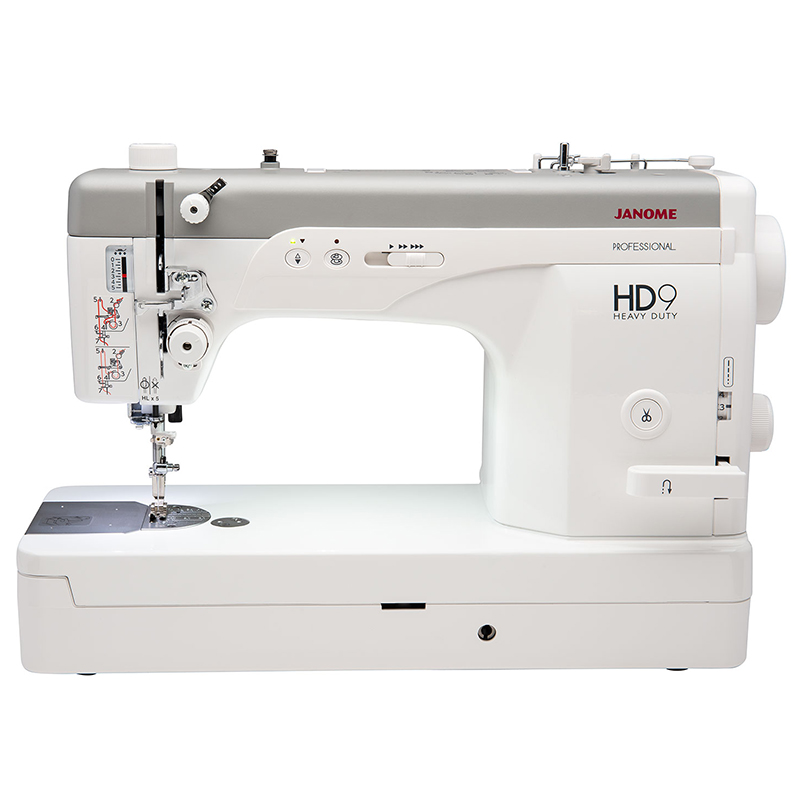 Front view of the Janome HD9 Professional Quilting Machine