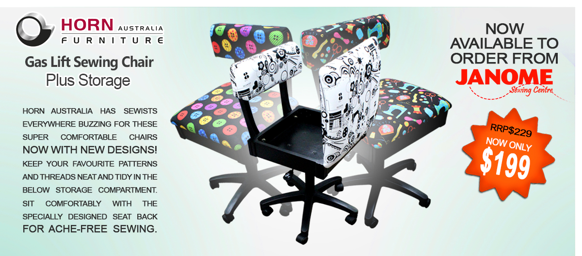 HORN GAS LIFT CHAIR Janome Sewing Centre Everton Park