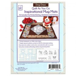 June Tailor Quilt As You Go Cotton Mug Mats-Dog Days