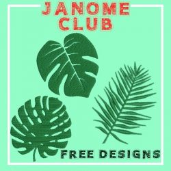Janome Club - Free Tropic Leaf Designs