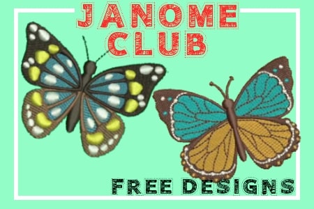 Janome Club Post - Butterfly