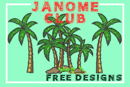 Janome Club Palm Tree Designs