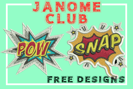 Janome Club - Pop Art Stickers