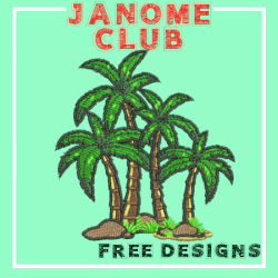 Janome Club Palm Tree Designs